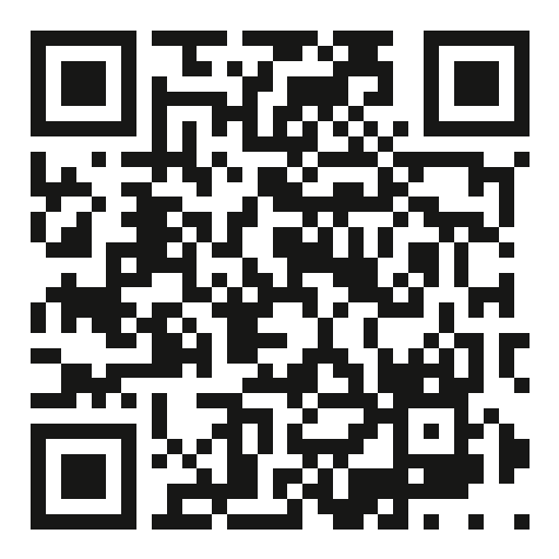 Example QR code generated for the digital menu, pointing to mysaaslux.com/menu/beispiel-restaurant